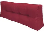 Beautissu Palettenkissen, Rot, Textil, 40x10x120 cm, Outdoor-Kissen,...