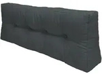Beautissu Palettenkissen, Grau, Textil, 40x10x120 cm, Outdoor-Kissen, Palettenkissen