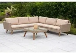 Gardenson Loungegarnitur Pamplona, Natur, Textil, F&uuml;llung: Polyurethan