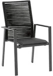 Niehoff Garden Gartenstuhl, Anthrazit, Schwarz, Metall, Textil, eckig, 61x95x65 cm,