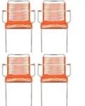 Fiam Gartensessel-Set Spaghetti, Orange, Alu, Metall, Kunststoff, Rundrohr, 57x85x57