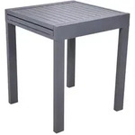 Gardenson Gartentisch, Anthrazit, Metall, rechteckig, eckig, 65x75x65 cm, ausziehbar,