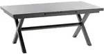 Niehoff Garden Gartentisch, Anthrazit, Grau, Metall, rechteckig, X-Form, 100x76x180