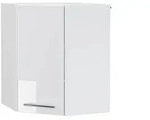 Vicco Eckh&auml;ngeschrank, Wei&szlig; Hochglanz, Wei&szlig;, Holzwerkstoff, 3 F&auml;cher,
