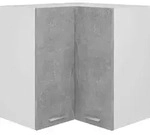 vidaXL Eckh&auml;ngeschrank, Grau, Holzwerkstoff, 57x60x57 cm, K&uuml;chen, K&uuml;chenm&ouml;bel,