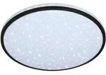 Led-Deckenleuchte, Schwarz, Kunststoff, rund,rund, 9.5 cm, Sternenhimmel,