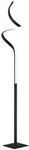 Led-Stehleuchte Course, Schwarz, Wei&szlig;, Metall, Kunststoff, F, 20.5x145x20.5 cm,