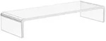 Homcom Monitorst&auml;nder, Transparent, Kunststoff, 19x9x53 cm,