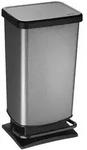 Rotho ABFALLEIMER Grau, Schwarz 29.5x67.6x35.3 cm