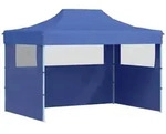 vidaXL Profi-Partyzelt, Blau, Textil, 280x315x410 cm, Sonnenschutz & Sichtschutz,