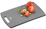 Gefu Schneidebrett Levoro, Grau, Kunststoff, 15x0.9x24.2 cm, antibakteriell, Griff,