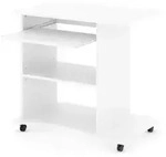 Vicco Schreibtisch, Wei&szlig;, Holzwerkstoff, 4 F&auml;cher, Rechteckig,Rechteckig, 80x75x50