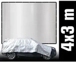 Amanka Aluminium-Schattennetz, Grau, Metall, Rechteckig, 400x300 cm, Sonnenschutz &
