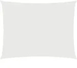 vidaXL Sonnensegel, Wei&szlig;, Textil, 400x600 cm, Sonnenschutz & Sichtschutz,