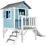 Spielhaus, Blau, Grau, Wei&szlig;, Holz, Kunststoff, Hemlocktanne, 240x189x167 cm,...