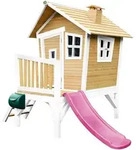 Spielhaus, Braun, Lila, Wei&szlig;, Holz, Kunststoff, Hemlocktanne, 264x203x177 cm, EN 71,