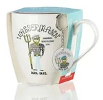 Ritzenhoff Breker Jumbotasse, Mehrfarbig, Keramik, 0.65 L, Kaffee & Tee, Tassen,