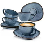 S&auml;nger Kaffeetassen, Blau, Keramik, 4-teilig, 27x39x20 cm, kratzfest, Kaffee &...