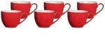 Ritzenhoff Breker Espressotassen, Rot, Keramik, Kaffee & Tee, Tassen, Espressotassen