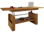 Mid.you Couchtisch, Buche, Holzwerkstoff, rechteckig, 65 cm, Stauraum, ausziehbar,