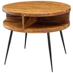 Mid.you Couchtisch, Sheesham, Holz, Sheesham, massiv, rund, konisch, 60x50x60...