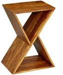 Mid.you Beistelltisch, Sheesham, Holz, Sheesham, massiv, rechteckig, 30x60x43...