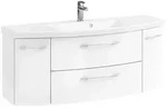 Pelipal Waschtischkombi Cassca, Wei&szlig;, Wei&szlig; Hochglanz, Metall, 2 F&auml;cher, 2