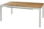 Zebra Gartentisch Kubex, Edelstahl, Teak, Holz, Metall, Recyclingholz,