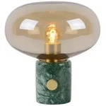 Lucide Tischleuchte Charlize, Bernstein, Glas, bauchig,bauchig, 24 cm, RoHS, Reach,