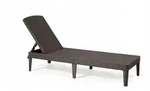 Kadax Gartenliegestuhl, Braun, Kunststoff, 58x151 cm, Gartenm&ouml;bel, Gartenliegen
