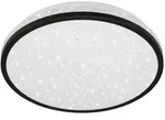 Briloner Led-Deckenleuchte, Schwarz, Kunststoff, Stern,Stern, 280 mm, rund,rund, F, 7