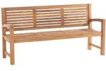 CLP Gartenbank, Teak, Holz, 180x92x59 cm, Gartenm&ouml;bel, Gartenb&auml;nke