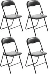 CLP Besucherstuhl, Schwarz, Schwarz, Metall, 45x78x45 cm, Arbeitszimmer,