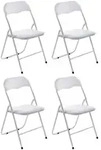 CLP Besucherstuhl, Wei&szlig;, Wei&szlig;, Metall, 45x78x45 cm, Arbeitszimmer, Besucherst&uuml;hle