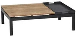 Siena Garden Loungetisch, Anthrazit, Teak, Holz, Teakholz, rechteckig, eckig,