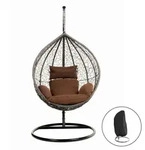 Home Deluxe H&auml;ngesessel, Grau, Kunststoff, 104x200x104 cm, Gartenm&ouml;bel,