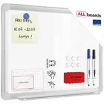 ALLboards Whiteboard, Wei&szlig;, Metall, 30x40x1.6 cm, Dekoration, Magnettafeln &