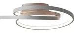 Brilliant Led-Deckenleuchte Labyrinth, Grau, Metall, Glas, 40x13x40 cm, Lampen &