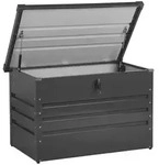Beliani Auflagenbox, Graphit, Metall, 300 L, Rechteckig, 100x64x62 cm,...