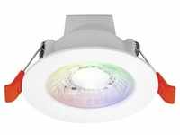 Ledvance Led-Strahler Smart+ WiFi Spotlight Recess, Weiß, Kunststoff, rund,rund, 4.8