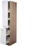 FlexWell Apothekerschrank, Sonoma Eiche, Wei&szlig;, Holzwerkstoff, einzeln stellbar,