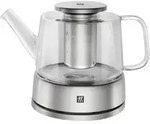 Zwilling Teekanne, Silber, Glas, Kaffee & Tee, Kannen, Teekannen