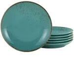 Creatable Speisetellerset, T&uuml;rkis, Keramik, rund, Essen & Trinken, Geschirr, Teller,