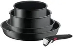 Tefal Pfannenset Ingenio Ultimate, Dunkelgrau, Metall, 5-teilig, nicht...