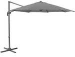 Svita Ampelschirm, Grau, Textil, 290x290 cm, Sonnen- & Sichtschutz, Sonnenschirme,