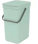 Brabantia Abfalleimer Sort u0026 GO, Jadegr&uuml;n, Kunststoff, 12 L, 20x35.1x24.9 cm,