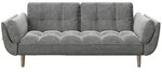 Playboy Schlafsofa, Anthrazit, Holz, Birke, massiv, Vintage, 2-Sitzer, F&uuml;llung:
