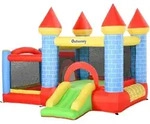 Outsunny Aufblasbare, Rot, Kunststoff, 260x210x280 cm, Outdoor Spielzeug,
