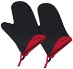 Spring Ofenhandschuh, Schwarz, Rot, Kunststoff, 15x3x23 cm, rutschfest, Kochen,