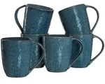 Leonardo Living Kaffeebecher, Blau, Keramik, Kaffee & Tee, Tassen, Kaffeebecher